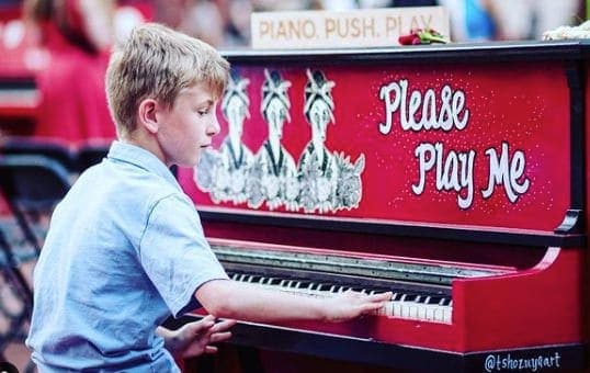 Photo of Portland, Oregon at Animals in Pools, Southwest Yamhill Street, Downtown, Portland, Multnomah County, Oregon, 97204, United States. pianopushplay