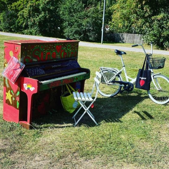 Public piano in Espoo, Finland