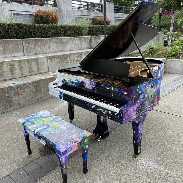 Public piano in King County, Washington, United States