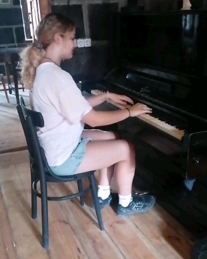 Public piano in Arevashat, Armavir Province, Armenia