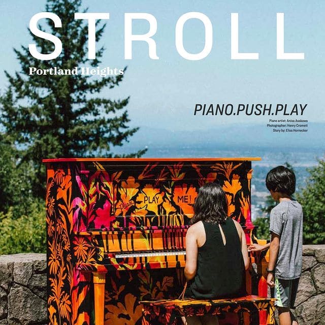 Public piano in Portland, Oregon, United States