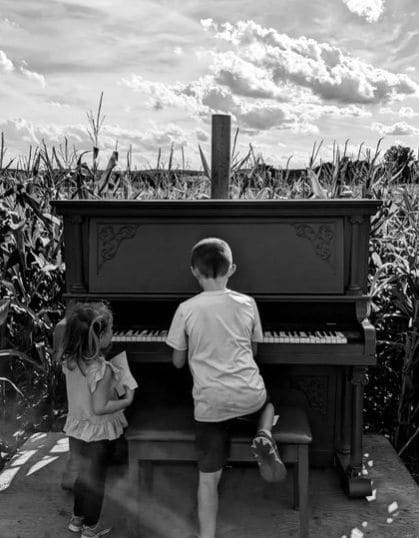 Public piano in Copperbelt Province, Zambia