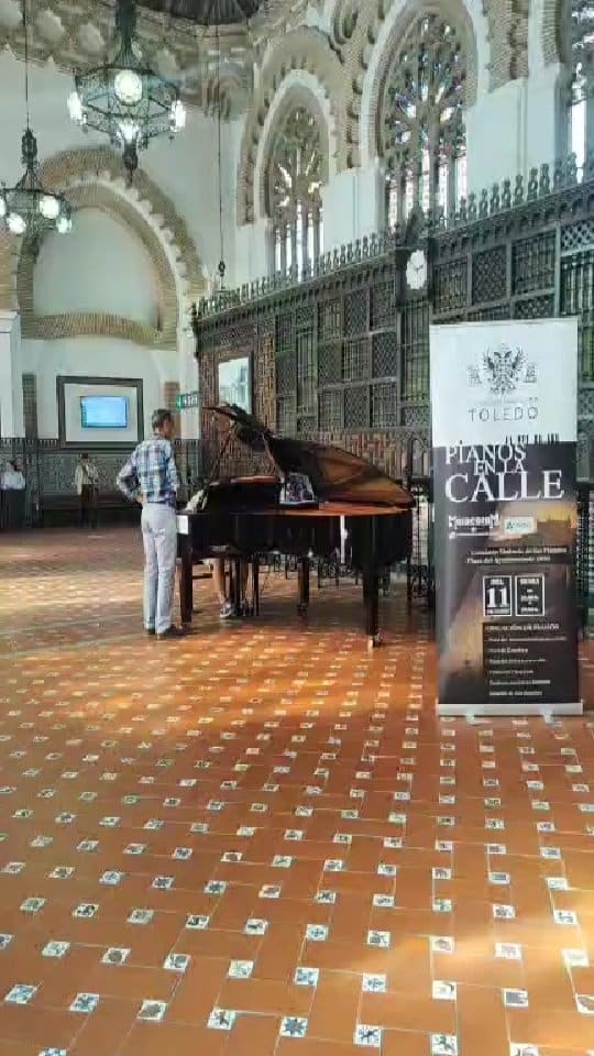 Public piano in Toledo, Castile-La Mancha, Spain