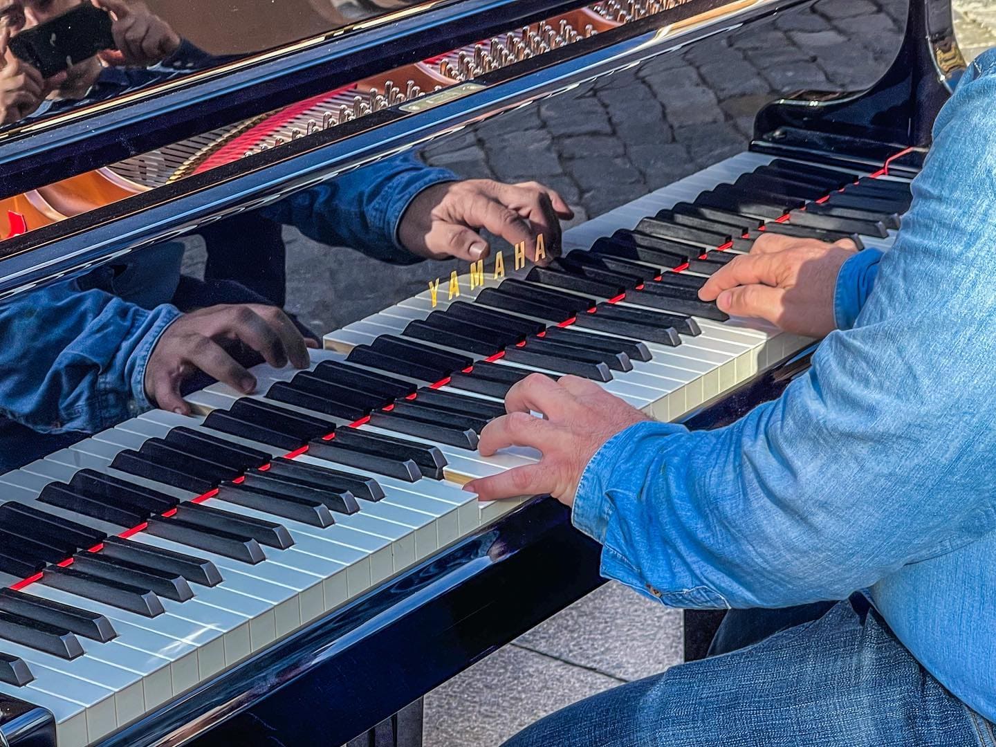 Public piano in Valladolid, Castile and León, Spain