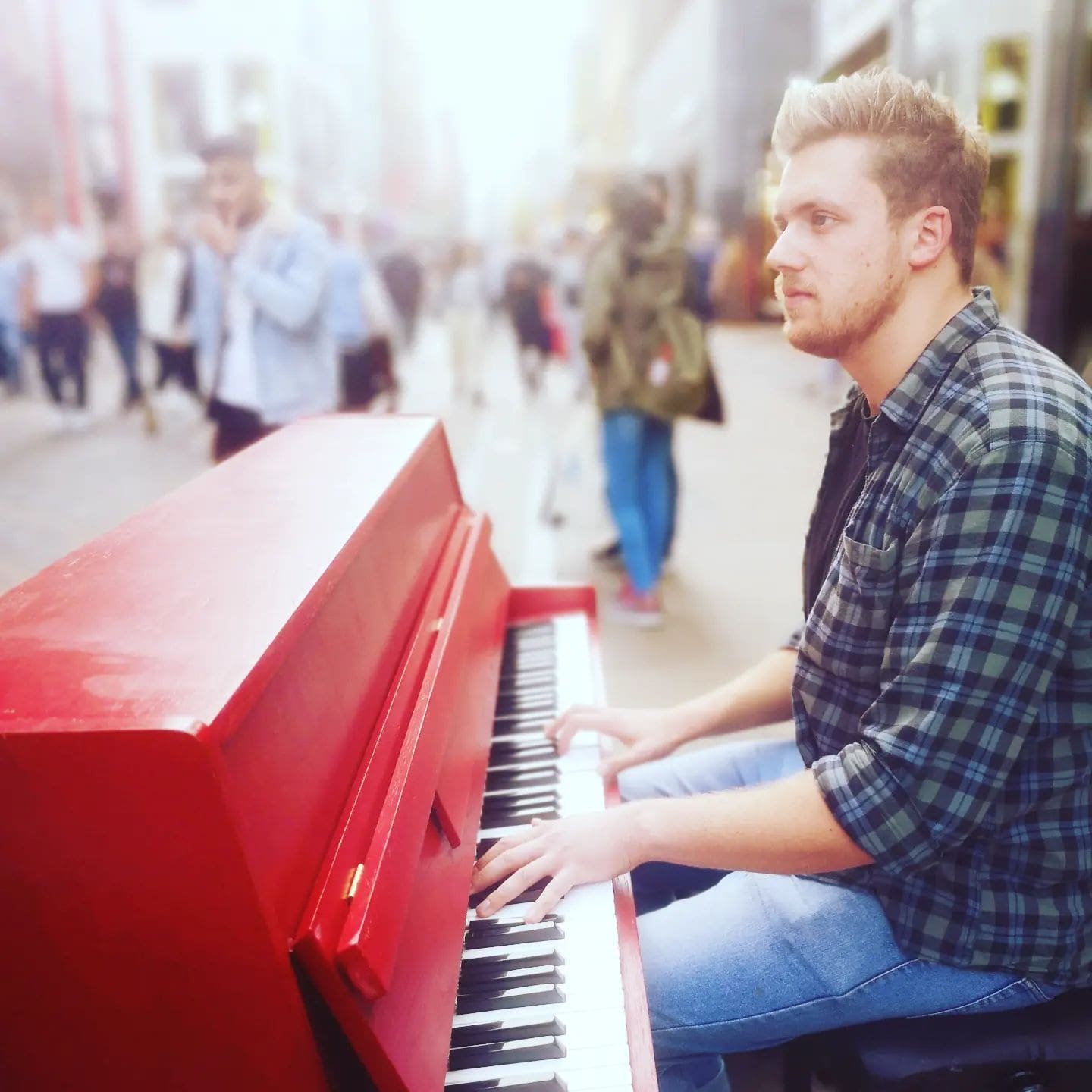 Public piano in Dortmund, North Rhine-Westphalia, Germany