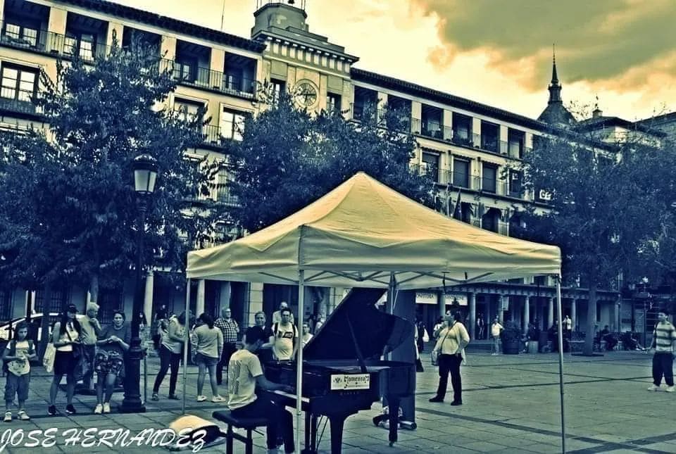 Public piano in Toledo, Castile-La Mancha, Spain