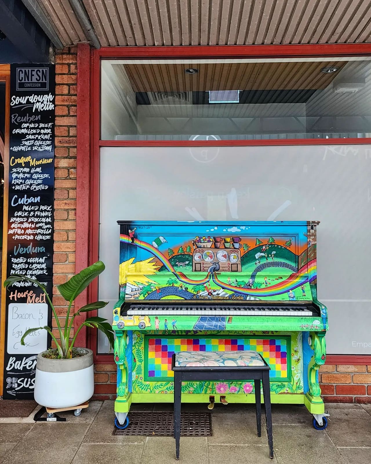 Public piano in Mount Gambier, South Australia, Australia