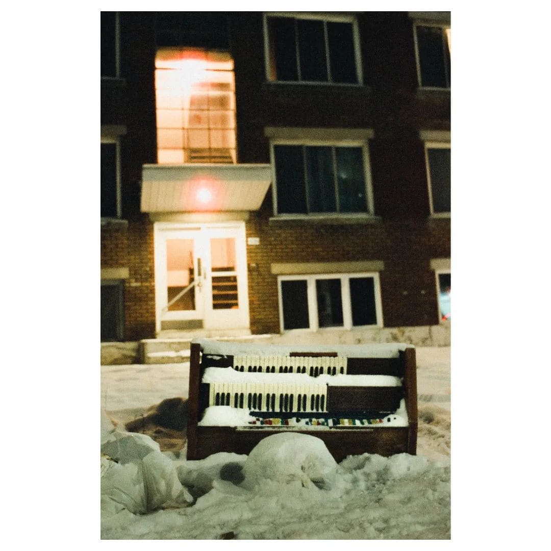 Public piano in Montreal, Quebec, Canada