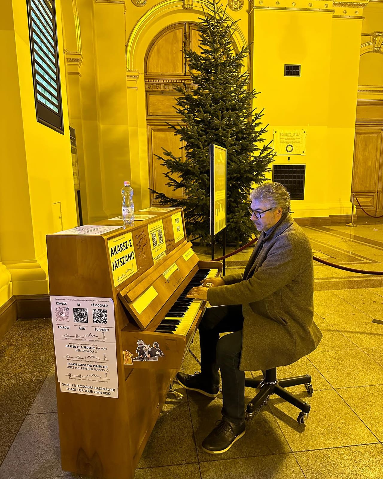 Public piano in Budapest, Hungary