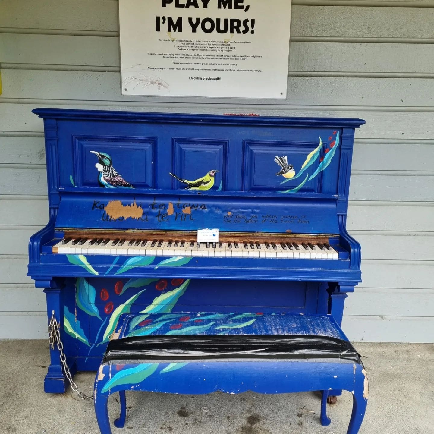 Public piano in Wellington City, Wellington, New Zealand