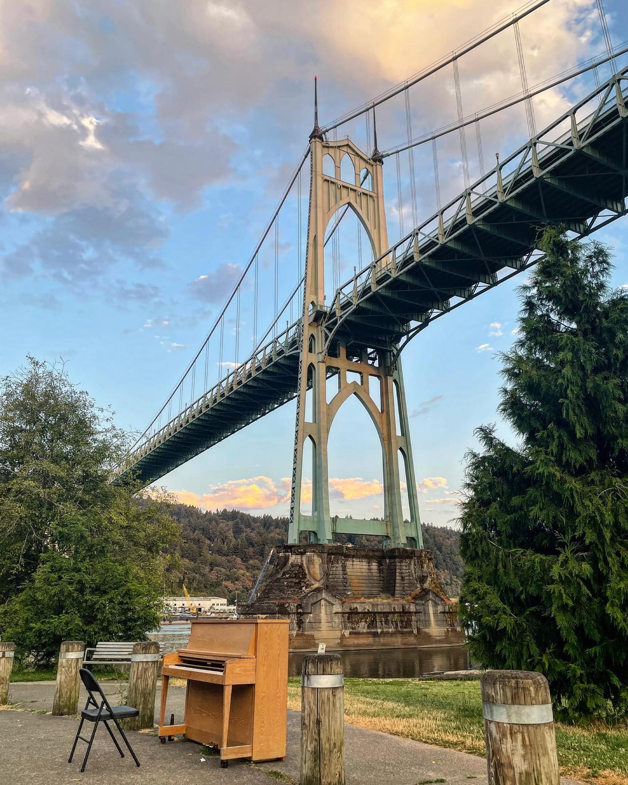 Public piano in Portland, Oregon, United States