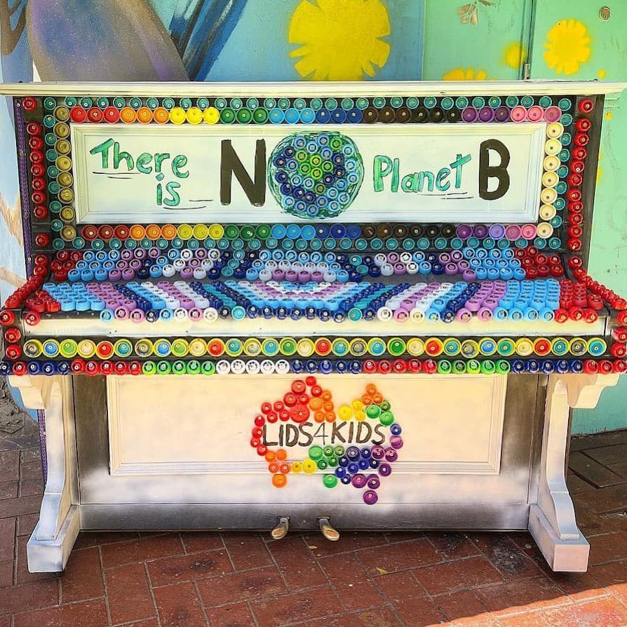Public piano in Turner, Australia