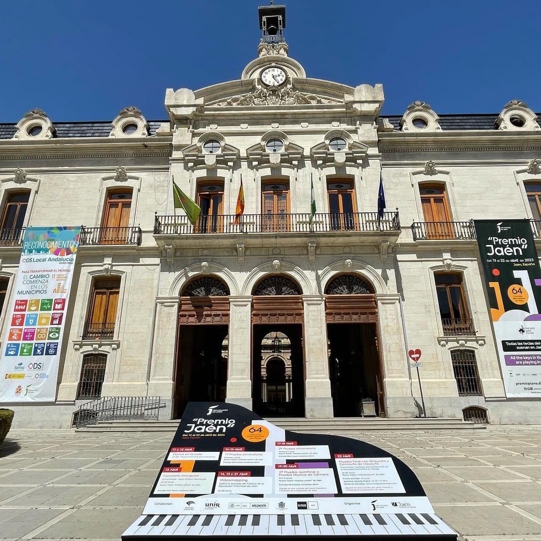 Public piano in Jaén, Andalusia, Spain