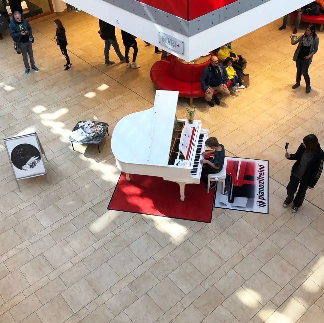 Public piano in Brenner - Brennero, Trentino-Alto Adige/Südtirol, Italy
