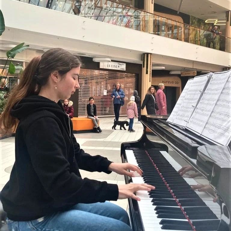Public piano in Hamburg, Germany