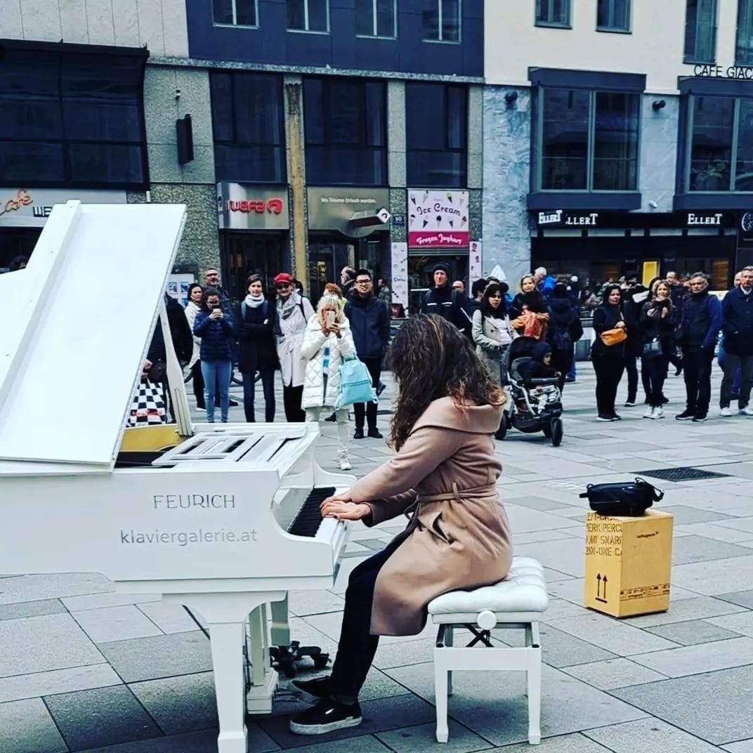 Public piano in Vienna, Austria