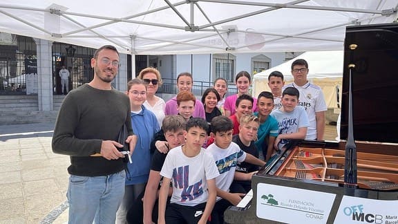 Public piano in Hinojosa del Duque, Andalusia, Spain