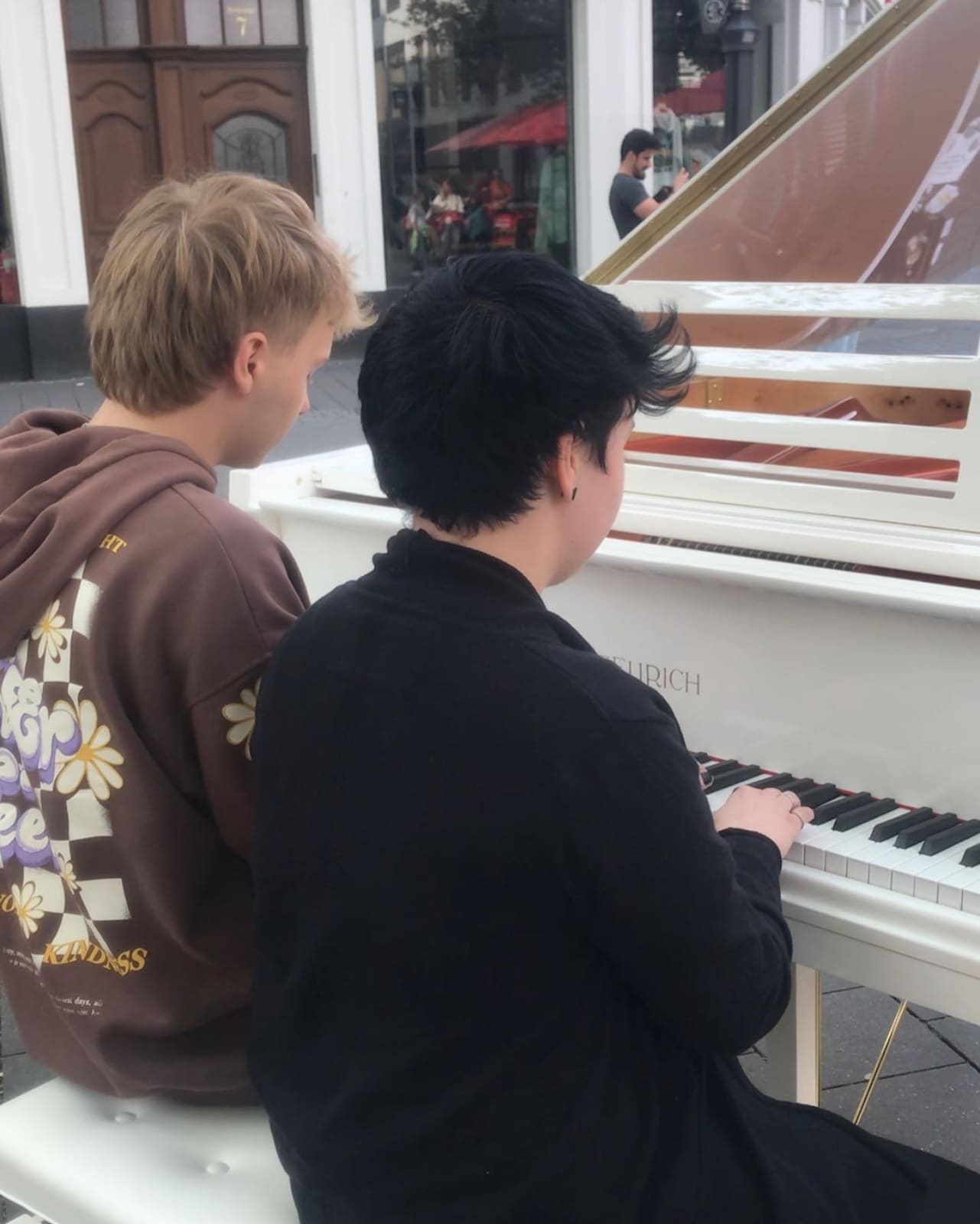Public piano in Bonn, North Rhine-Westphalia, Germany