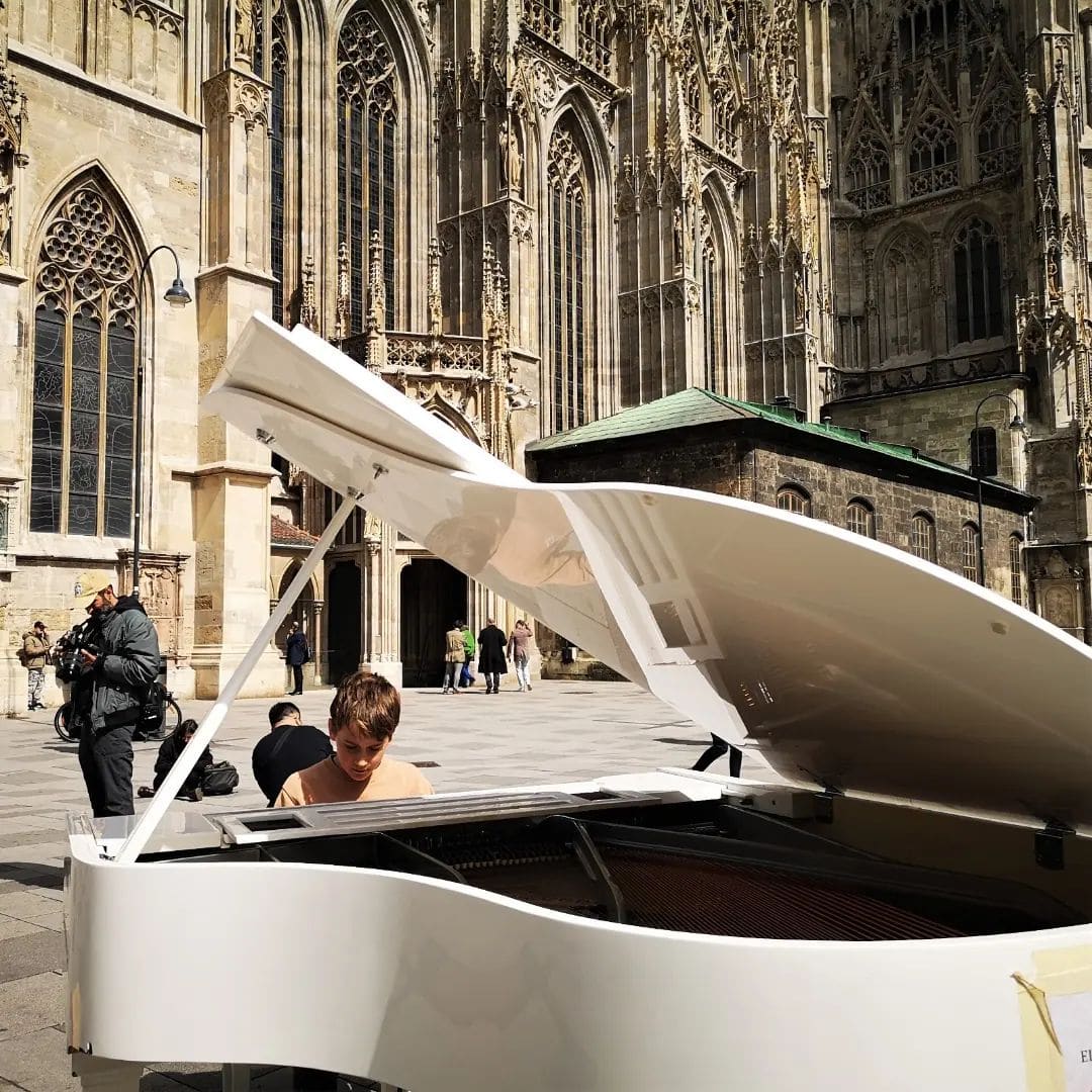 Public piano in Vienna, Vienna, Austria