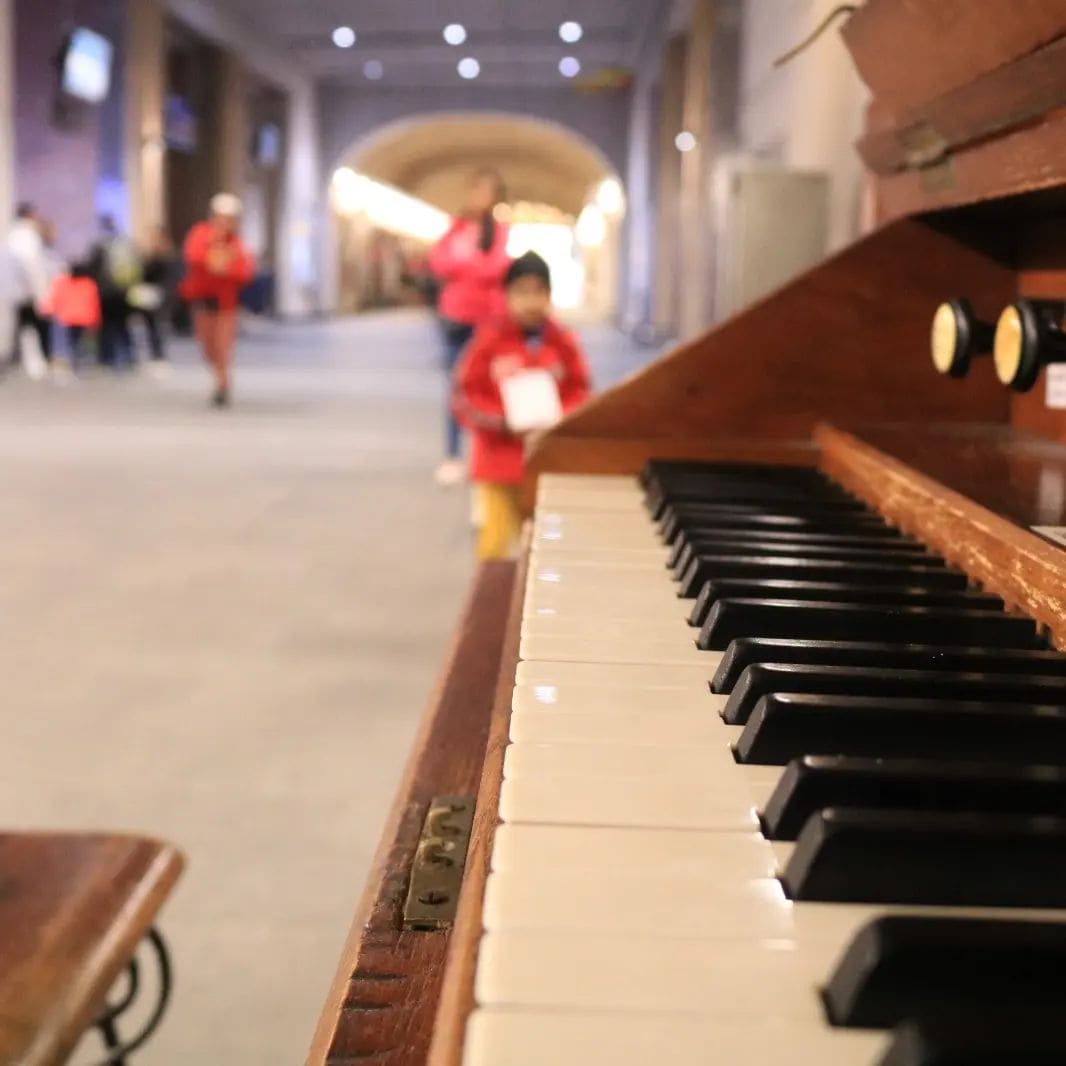 Public piano in London, England, United Kingdom