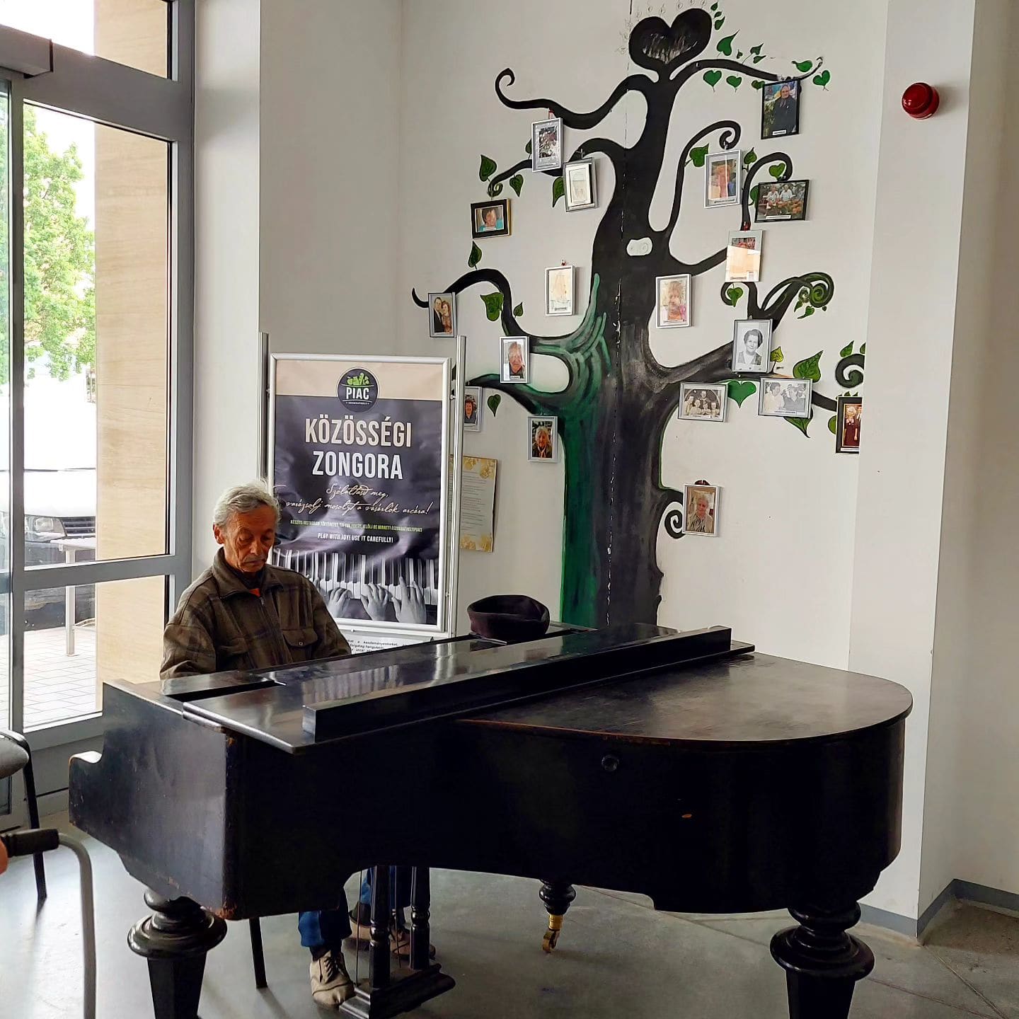 Public piano in Vas, Hungary