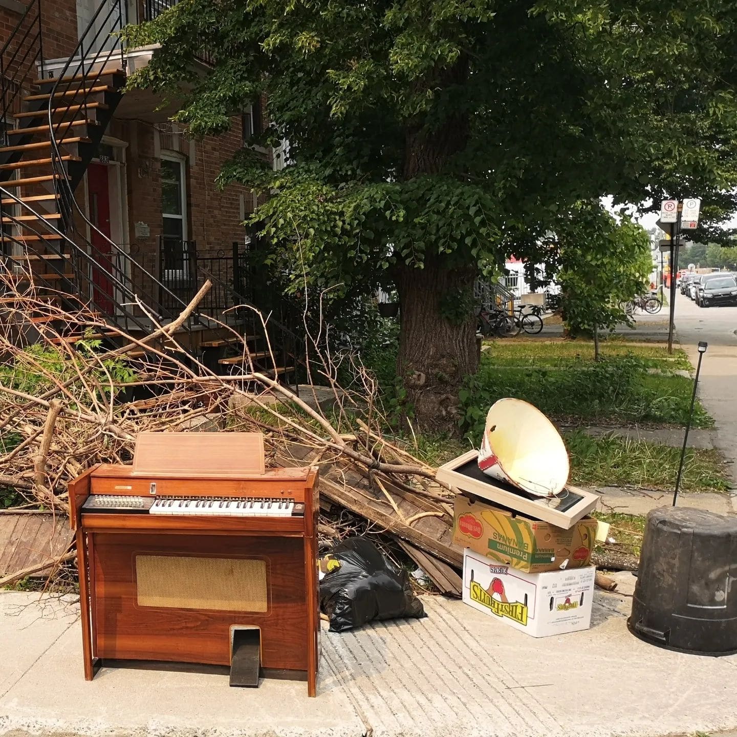 Public piano in Montreal, Quebec, Canada