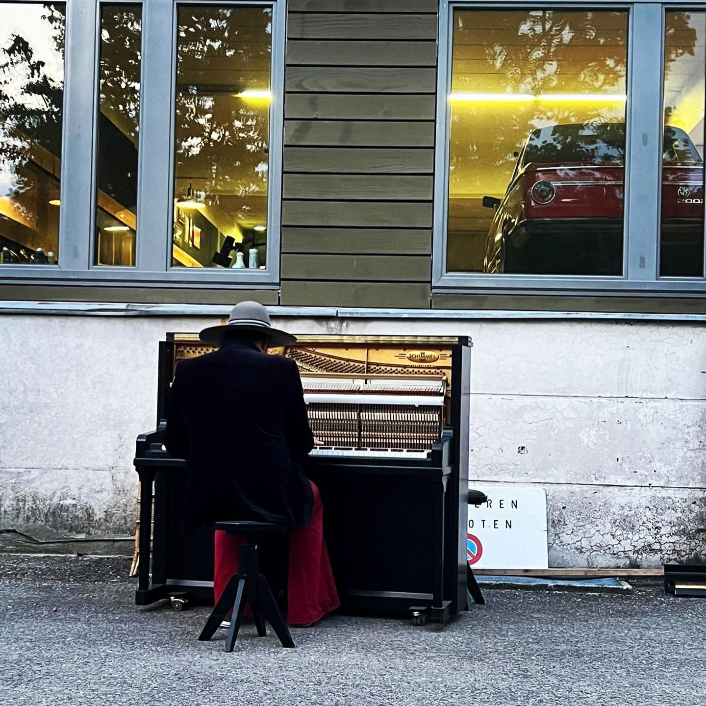 Public piano in Oberaargau administrative district, Bern, Switzerland