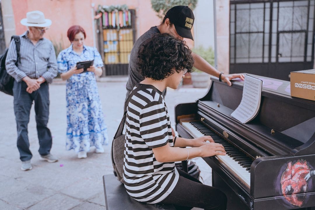 Public piano in Nueva Helvecia, Colonia, Uruguay