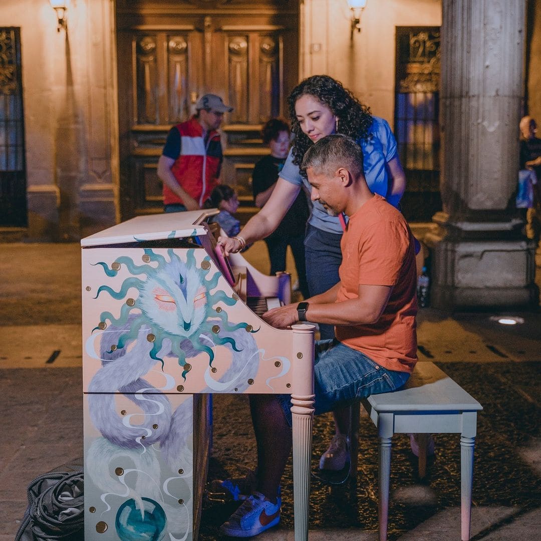 Public piano in Querétaro, Querétaro, Mexico