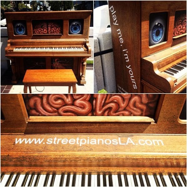 Public piano in Los Angeles, California, United States