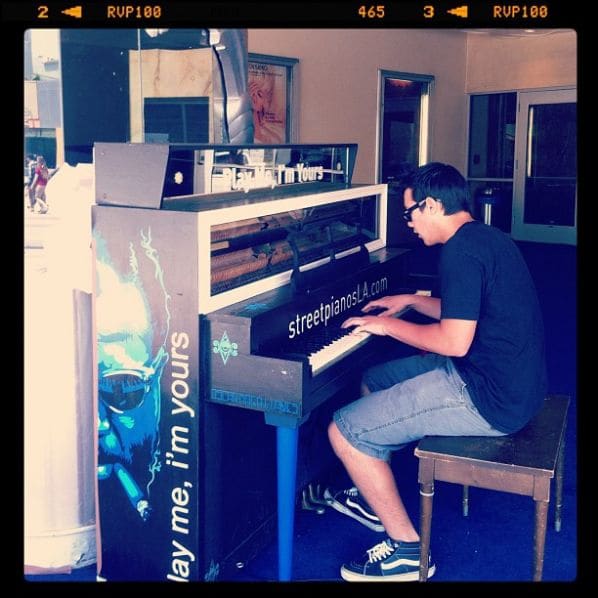 Public piano in Los Angeles, California, United States