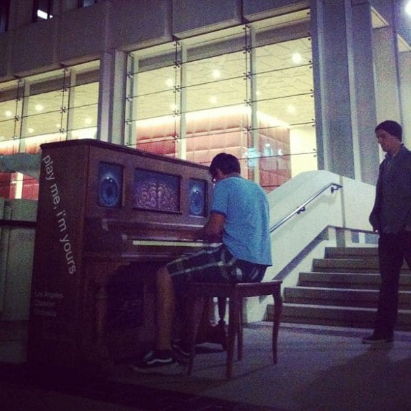 Public piano in Los Angeles, California, United States