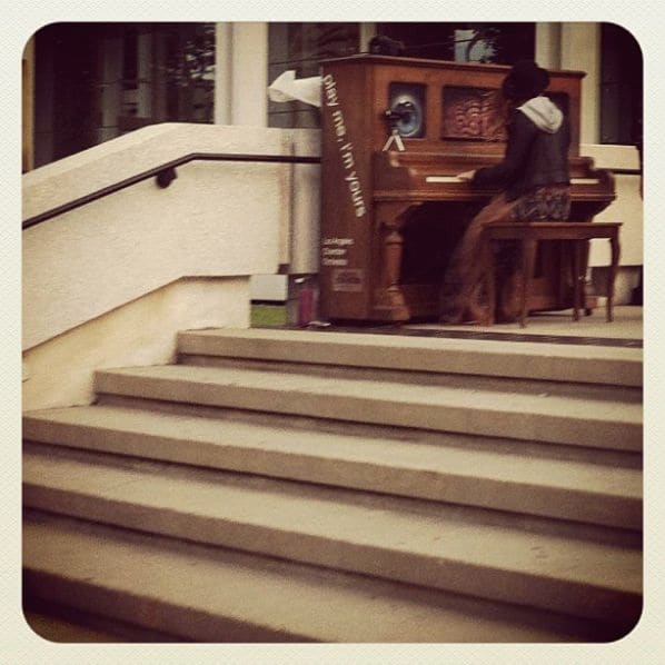 Public piano in Los Angeles, California, United States