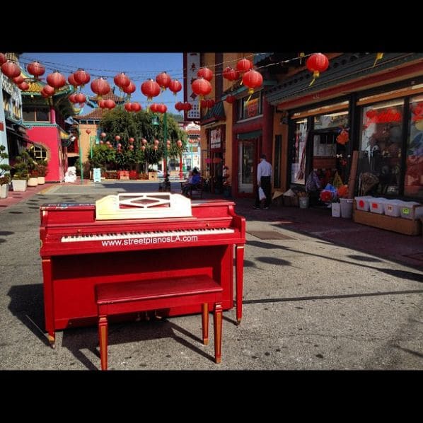Public piano in Los Angeles, California, United States