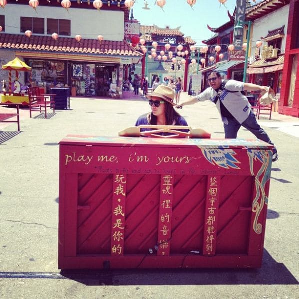 Public piano in Los Angeles, California, United States