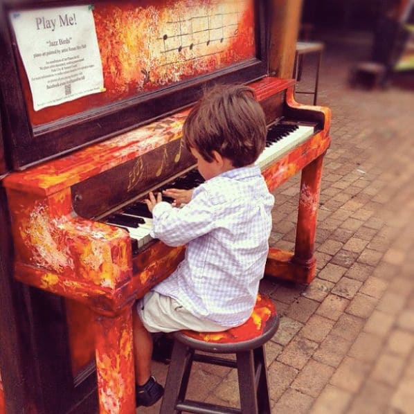 Public piano in Summit County, Utah, United States