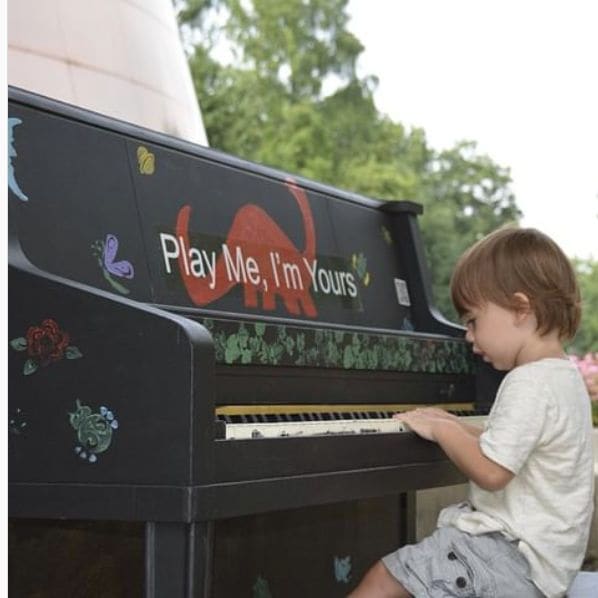 Public piano in Cleveland, Ohio, United States