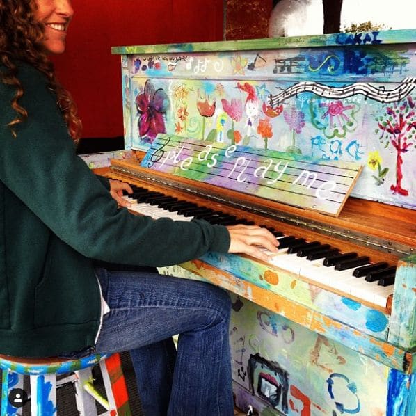 Public piano in Campbell River, British Columbia, Canada