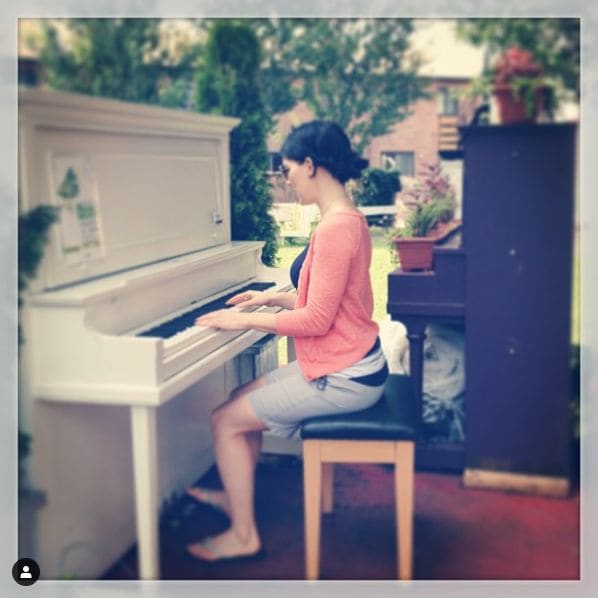 Public piano in Montreal, Quebec, Canada