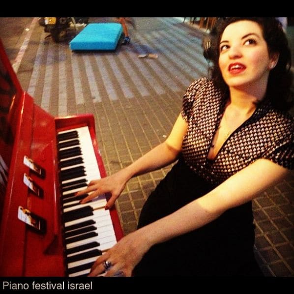 Public piano in Jaffa, Tel Aviv District, Israel
