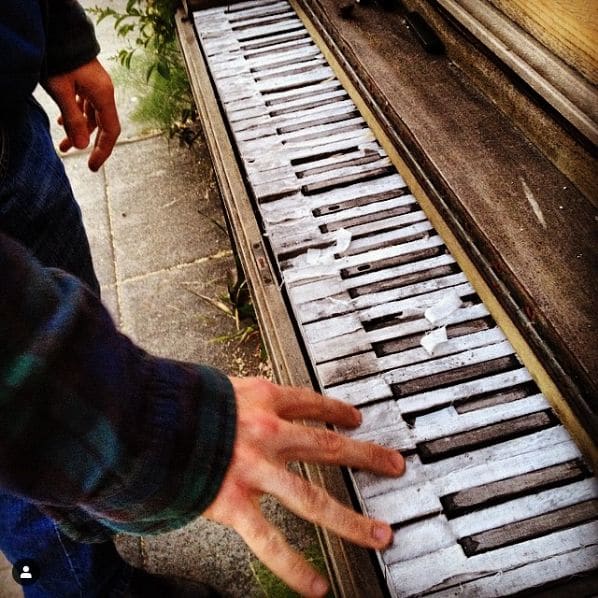 Public piano in Berkeley, California, United States