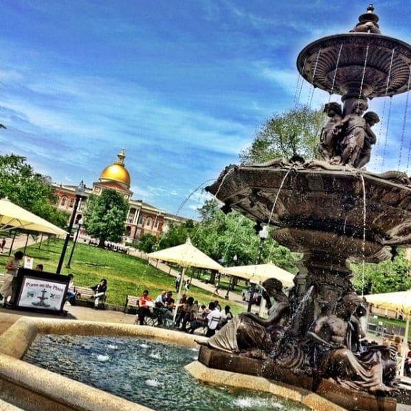 Photo of Boston Common at Soldiers and Sailors Monument, Mayor's Walk, Downtown Crossing, Beacon Hill, Boston, Suffolk County, Massachusetts, 02108, United States