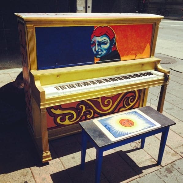 Public piano in Montreal, Quebec, Canada
