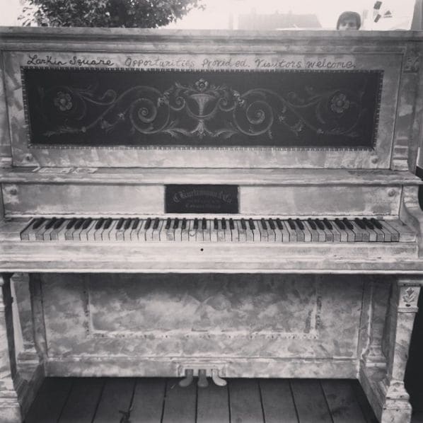 Public piano in Buffalo, New York, United States