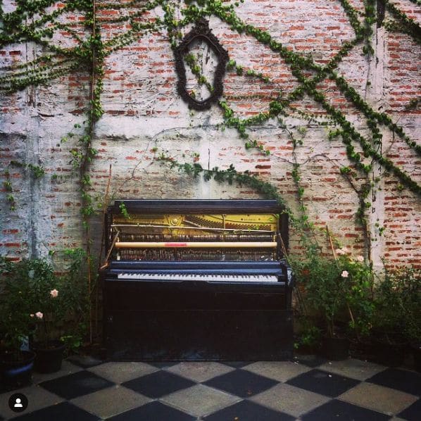 Public piano in Khlong Chan Subdistrict, Bangkok, Thailand