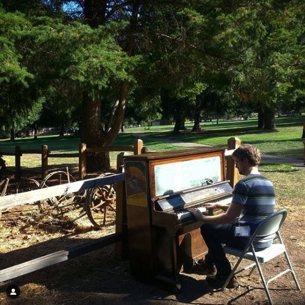 Public piano in Santa Clara County, California, United States