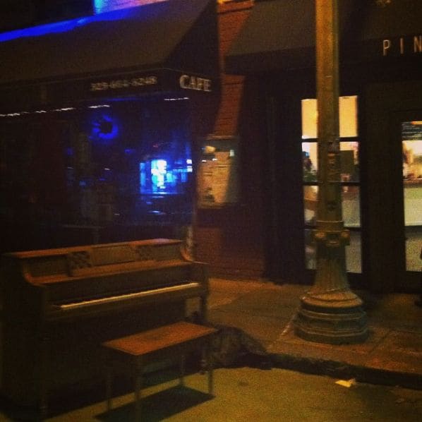 Public piano in Los Angeles, California, United States