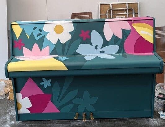 Photo of Airedale Centre Piano at Airedale Shopping Centre, Cooke Street, Holy Croft, Bogthorn, Keighley, Ingrow, Bradford, West Yorkshire, England, BD21 3PE, United Kingdom. An…