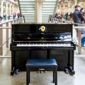 Public piano in Greater London, England, United Kingdom