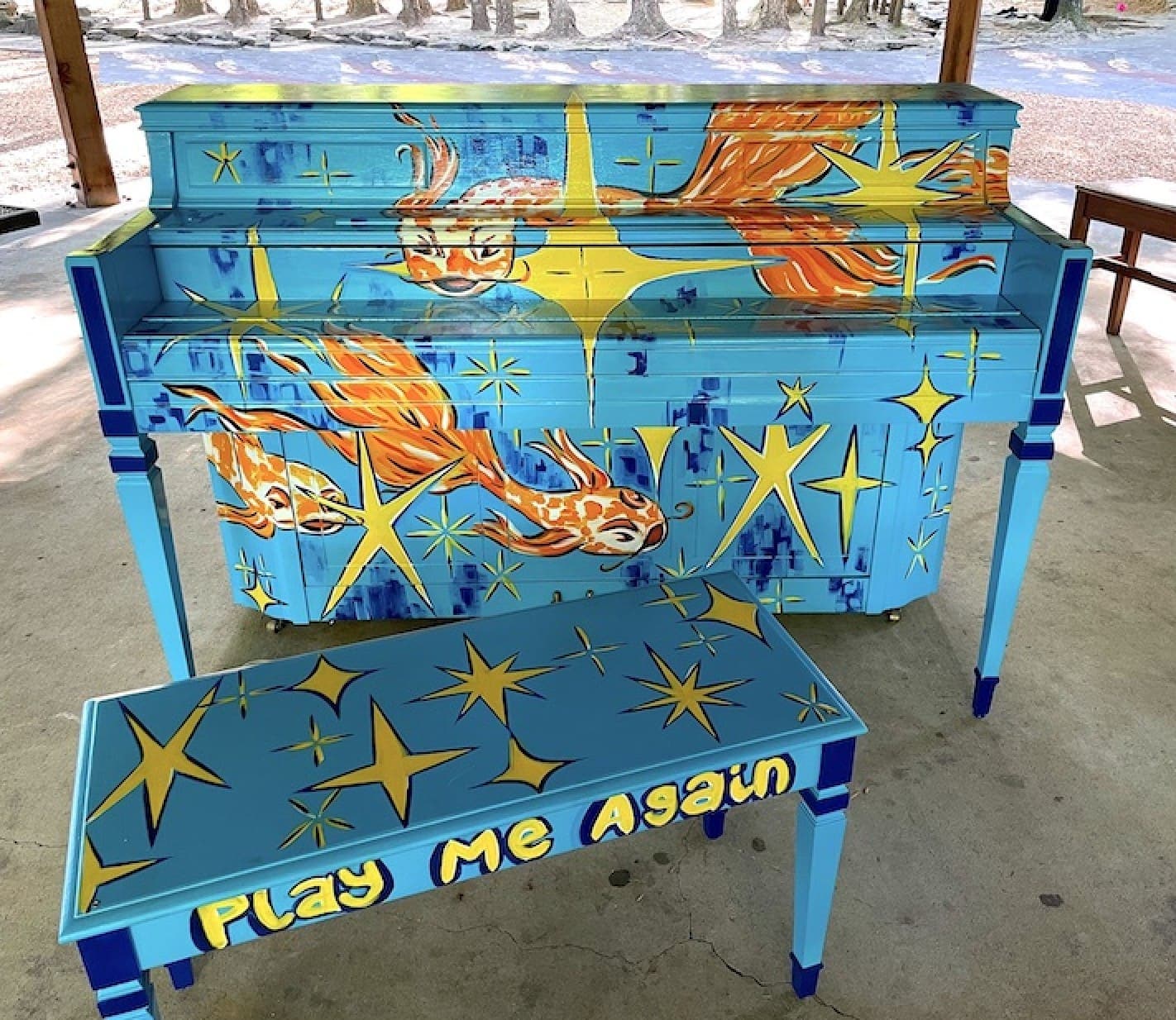 Public piano in Fulton County, Georgia, United States
